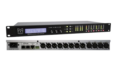 DX4.04-in-8-out Networked Loudspeaker Processor, Controller and Matrix 