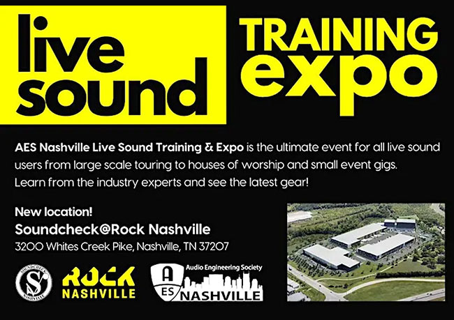 AES Nashville Live Sound Training Expo 2026