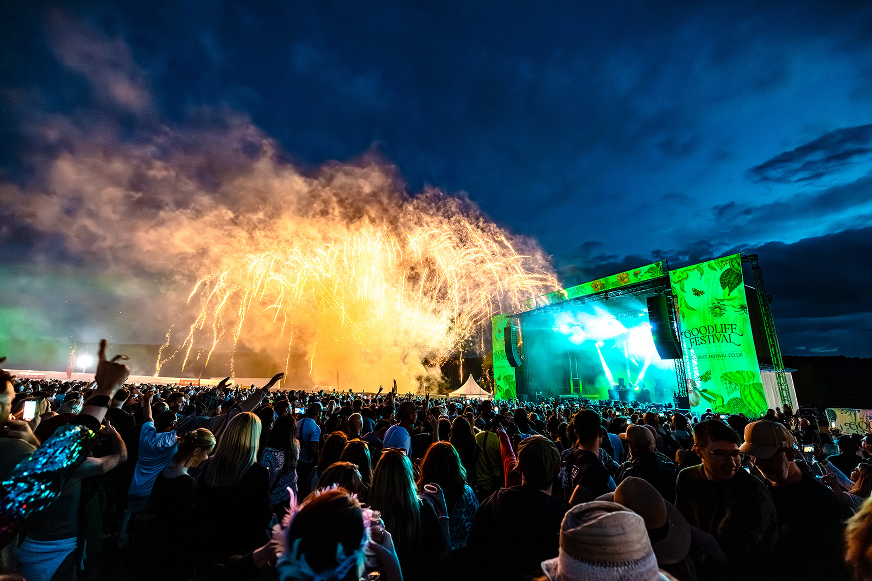 Martin Audio WPL main arrays at Goodlife Festival at Harewood House